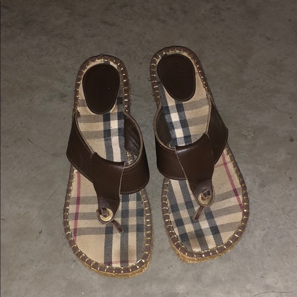 Burberry Shoes - BURBERRY Wedge Slide Sandal